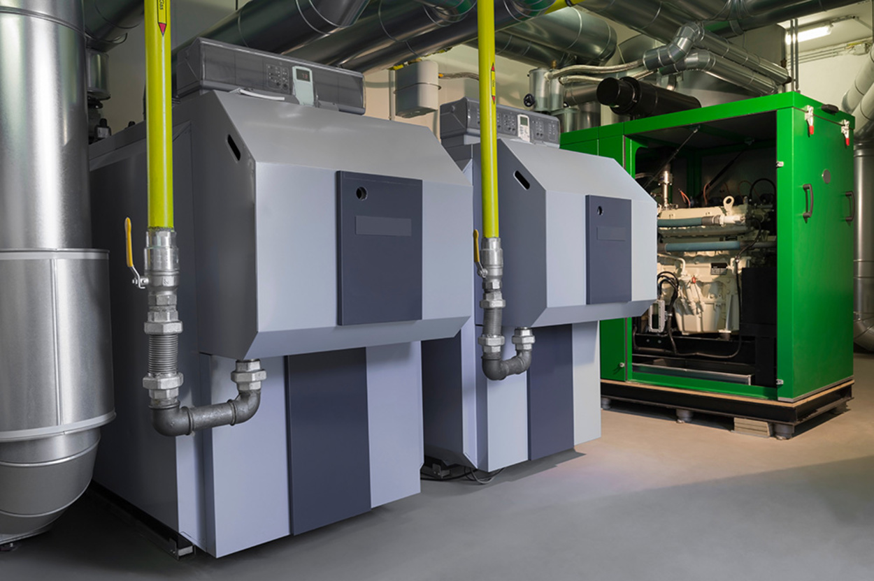 Blockheiz­kraftwerk bei Rohrbach Elektrotechnik in Schopfloch